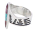 Turquoise Purple Oyster Shell Inlay Silver Ring Size 7-1/4 EX61201